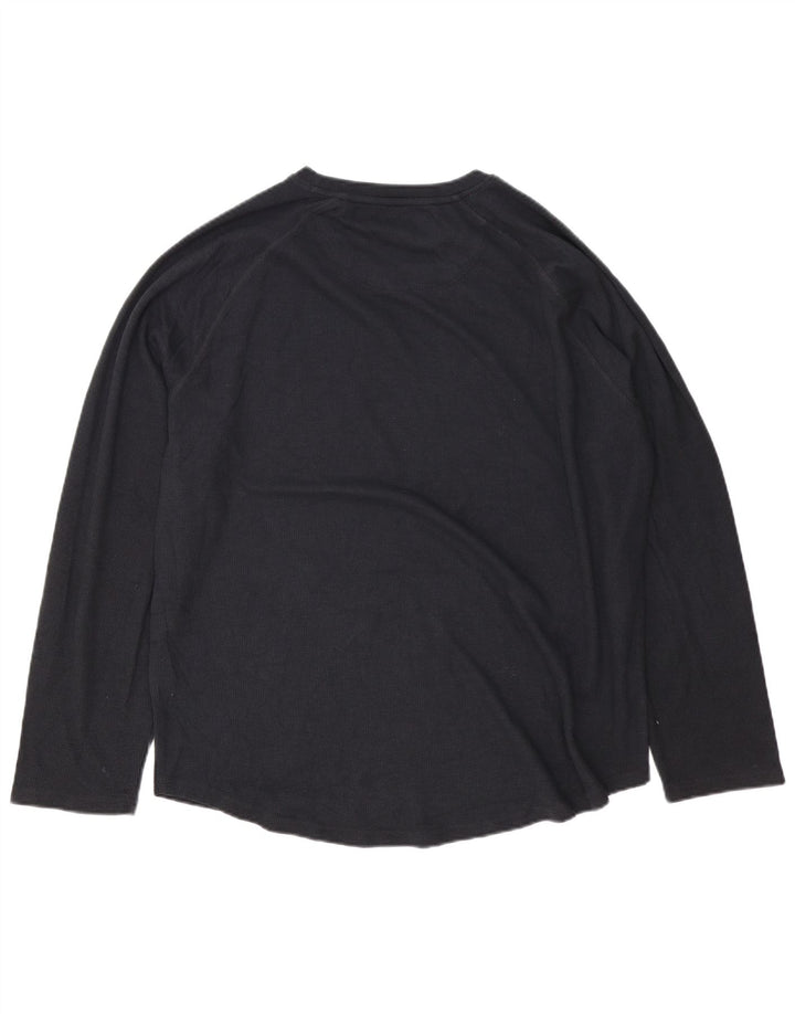 Crew Clothing Męski top z długim rękawem 2XL, czarna bawełna
