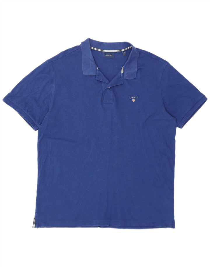 Męska koszulka polo Gant XL, niebieska, bawełniana