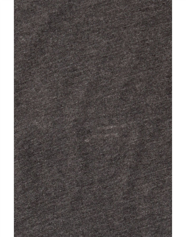 Męski T-shirt z grafiką EDDIE BAUER, duży, szary, bawełniany w plamki