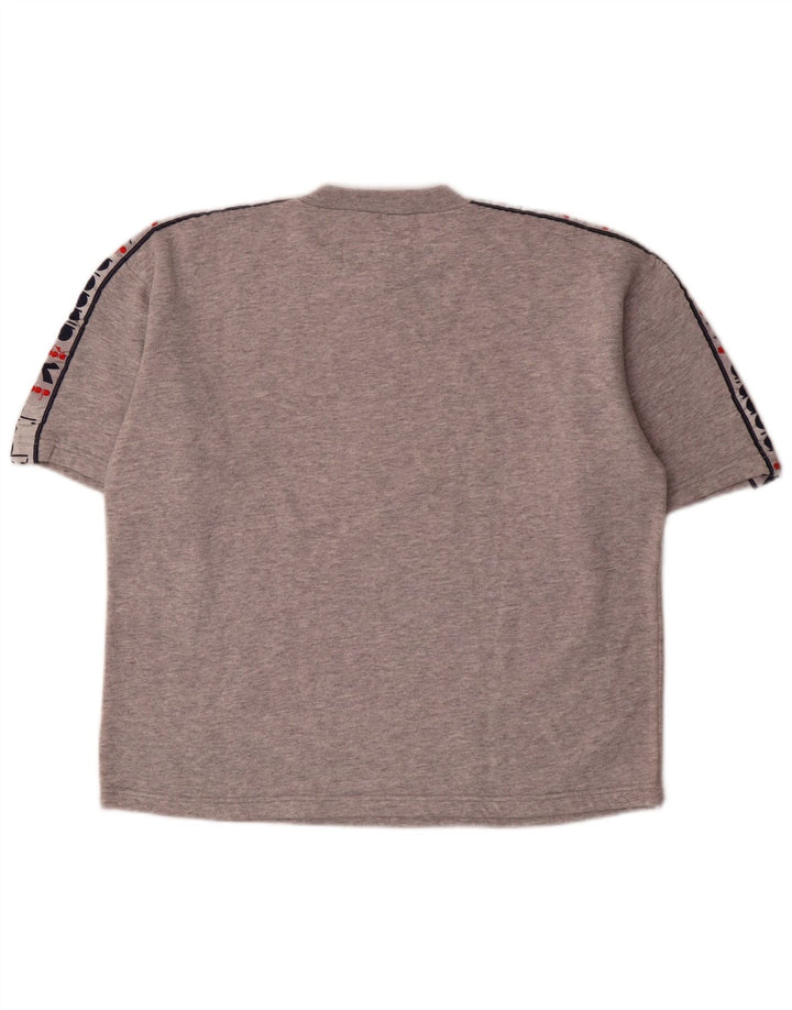 Męski T-shirt z grafiką Diadora, średni szary