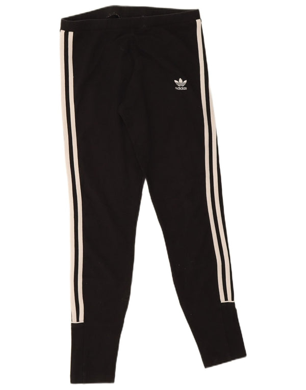 Legginsy Damskie Adidas UK 10 Małe Czarne Bawełniane
