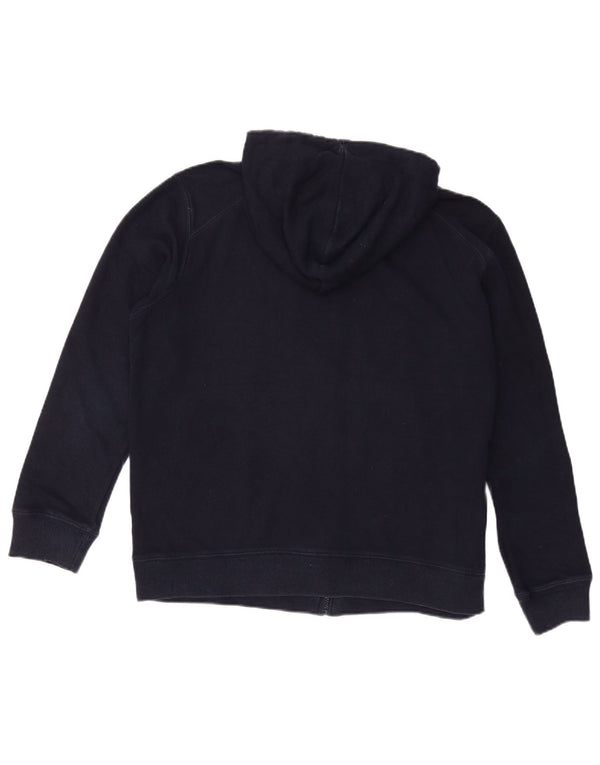 MARKS & SPENCER Damski sweter z kapturem i zamkiem, UK 16, duży, granatowy, bawełniany