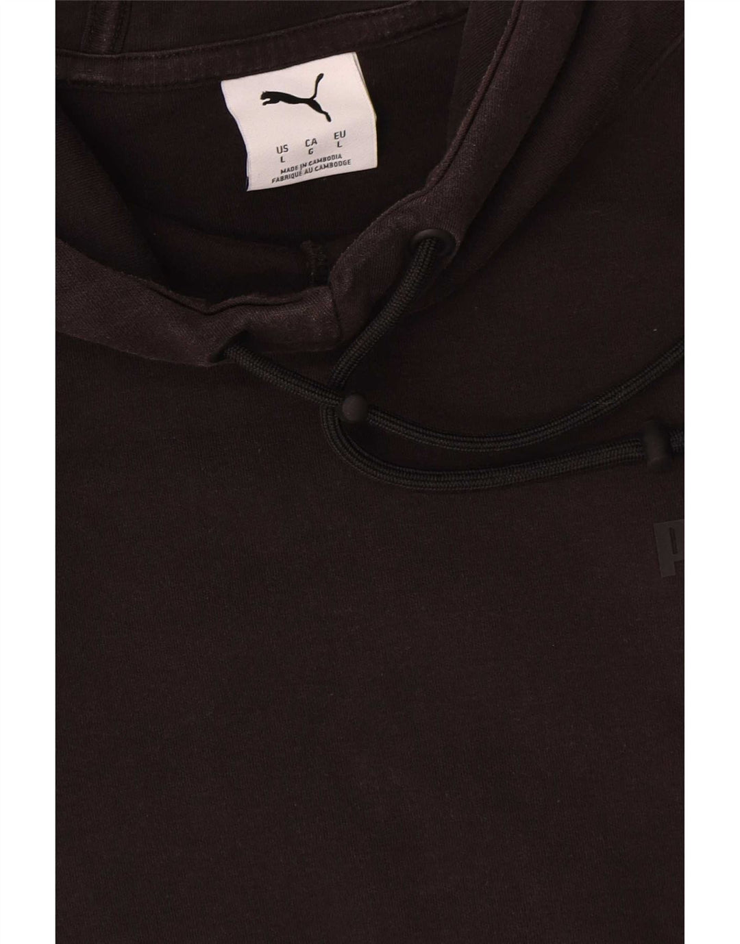 Męski sweter z kapturem Puma, duży, czarny, bawełniany