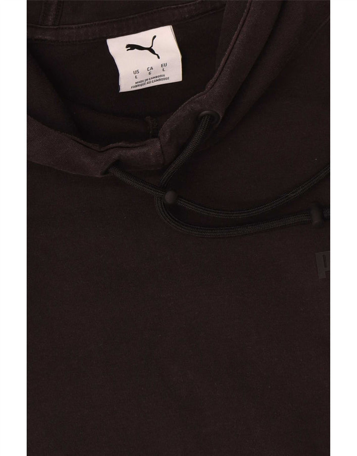 Męski sweter z kapturem Puma, duży, czarny, bawełniany