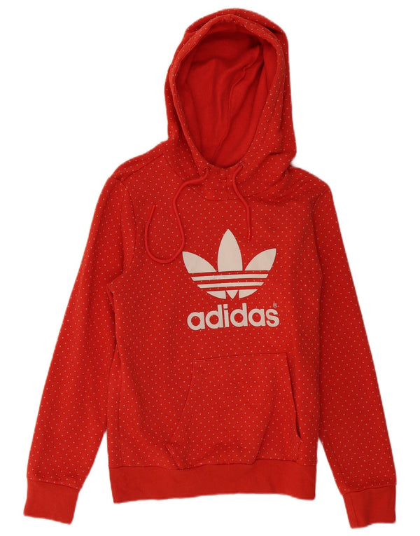 Damska bluza z kapturem Adidas Graphic UK 10 Small Red Spotted Cotton