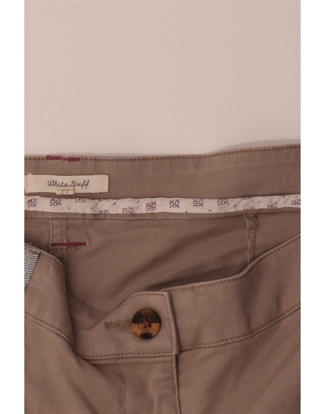 Szorty damskie White Stuff UK 12 Medium W34 Beżowa bawełna