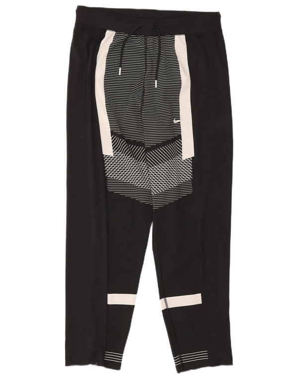 Damskie spodnie dresowe Nike Dri Fit UK 14, duże czarne bloki kolorów