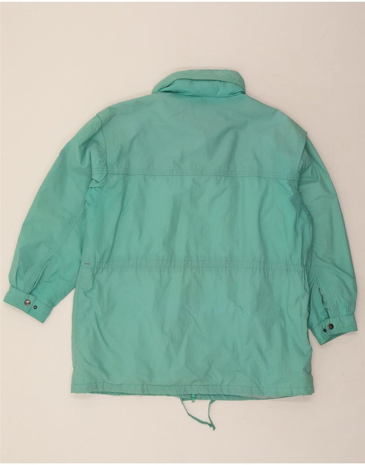 SAN FELICE Womens Windbreaker Jacket US 18 2XL Turquoise Polyamide Vintage San Felice and Second-Hand San Felice from Messina Hembry 
