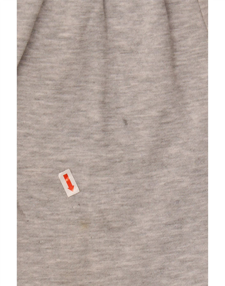 Męskie spodnie dresowe Kappa z grafiką, duże, szare, bawełniane