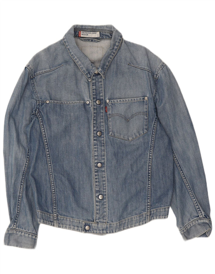 Kurtka damska Levi's Engineered Denim UK 14, średnia niebieska, bawełniana