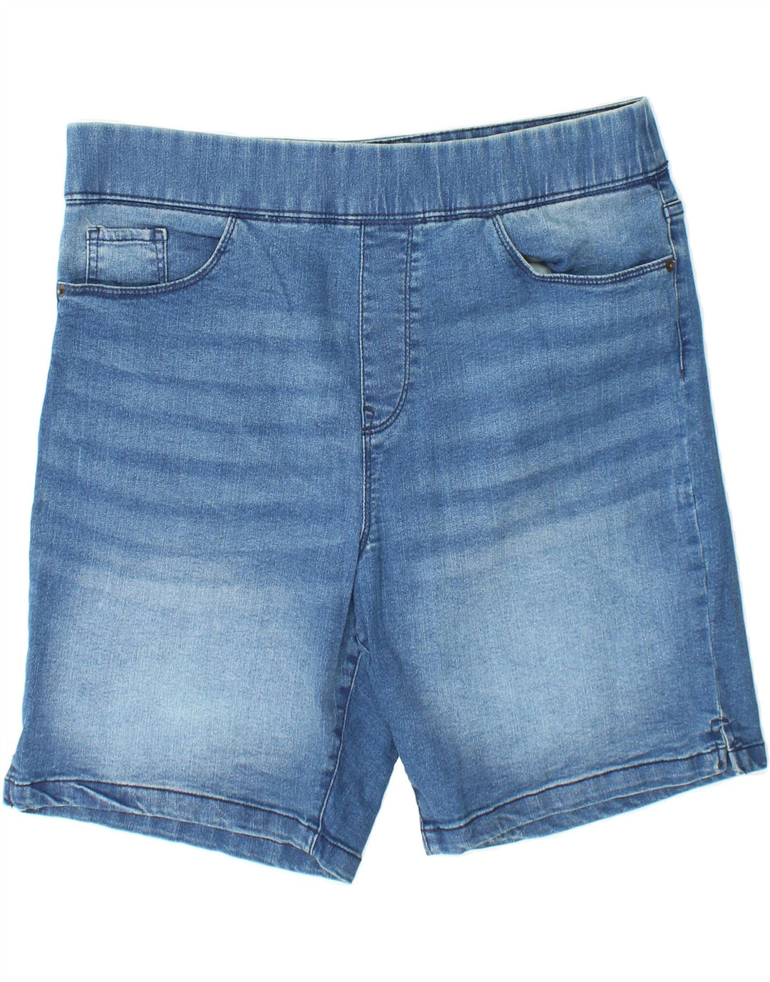 DKNY Womens High Waist Denim Shorts Medium W30 Blue Cotton Vintage Dkny and Second-Hand Dkny from Messina Hembry 