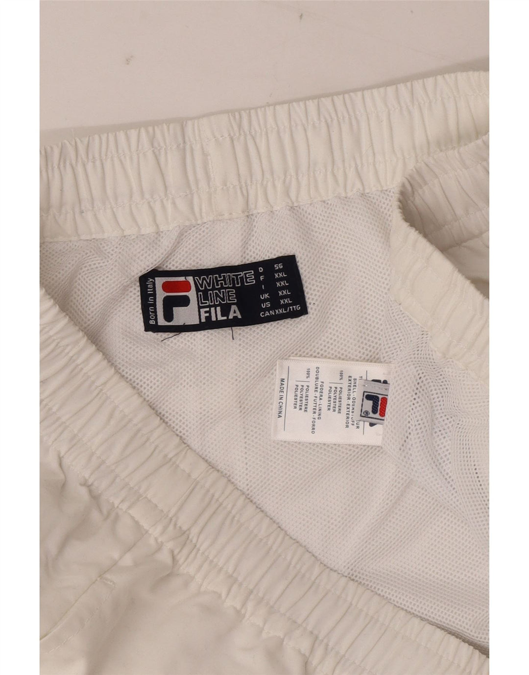 Męskie spodenki sportowe Fila 2XL Biały poliester