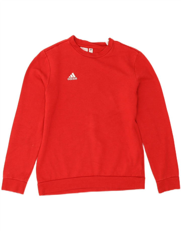 Adidas Chłopięca Bluza Sweter 13-14 Lat Czerwona Bawełna