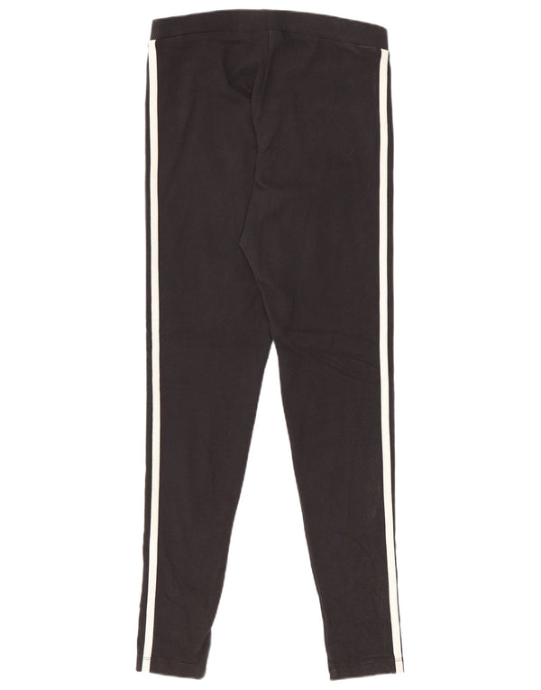 Legginsy Damskie Adidas UK 10 Małe Czarne Bawełniane
