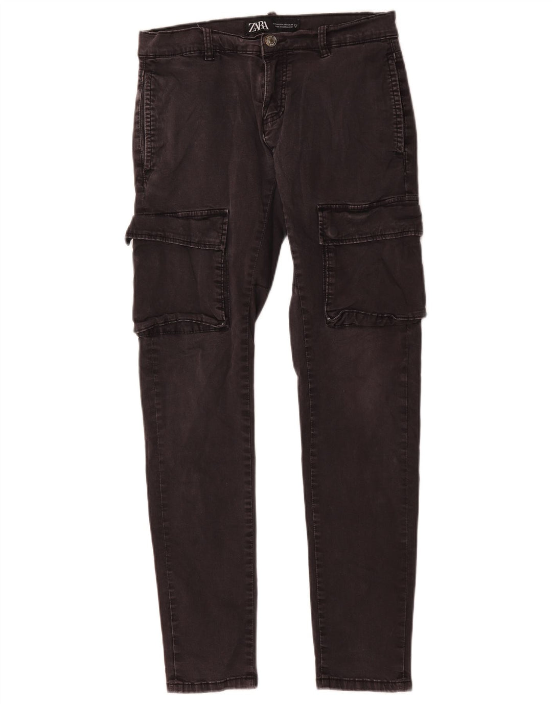 Męskie jeansy cargo Zara EU 38 Small W30 L30 Szara bawełna
