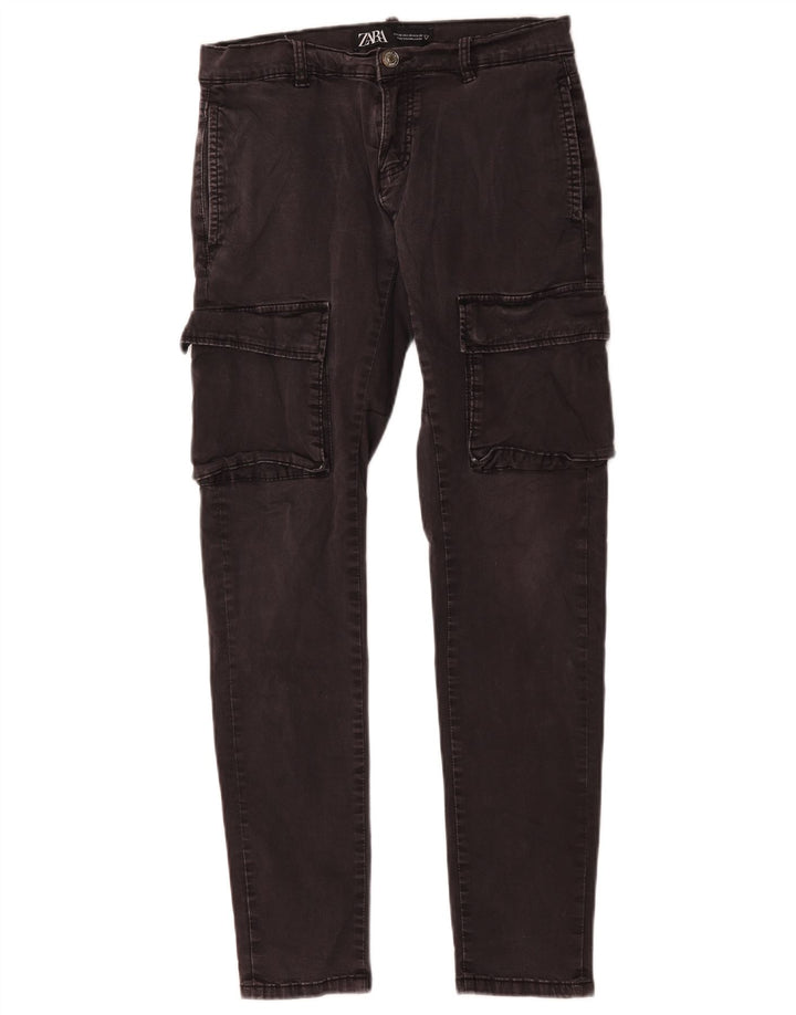 Męskie jeansy cargo Zara EU 38 Small W30 L30 Szara bawełna