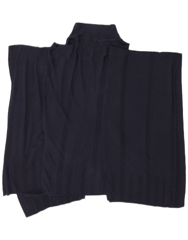 Marks & Spencer Damski sweter ponczo w jednym rozmiarze, granatowy, wiskozowy