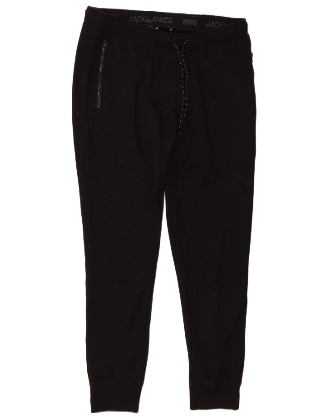 Męskie spodnie dresowe Jack & Jones, duże, czarne, poliestrowe