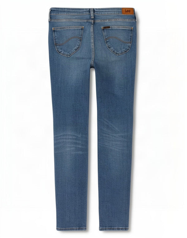 Damskie jeansy Lee Scarlett Skinny W32 L31 Niebieskie bawełniane
