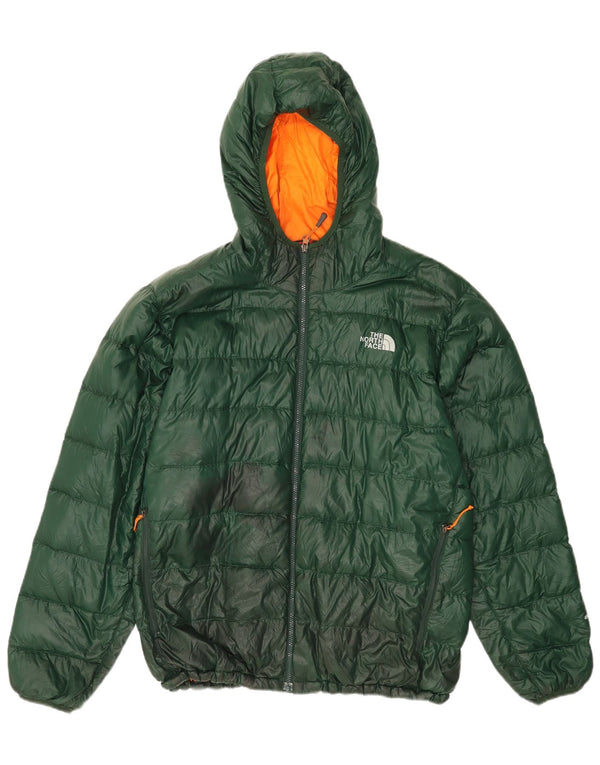 Męska wyściełana kurtka z kapturem The North Face UK 42 XL, zielony nylon
