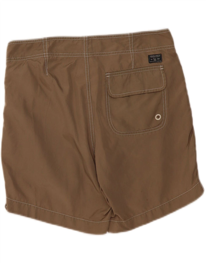 Męskie spodenki kąpielowe Woolrich, średni brązowy poliester