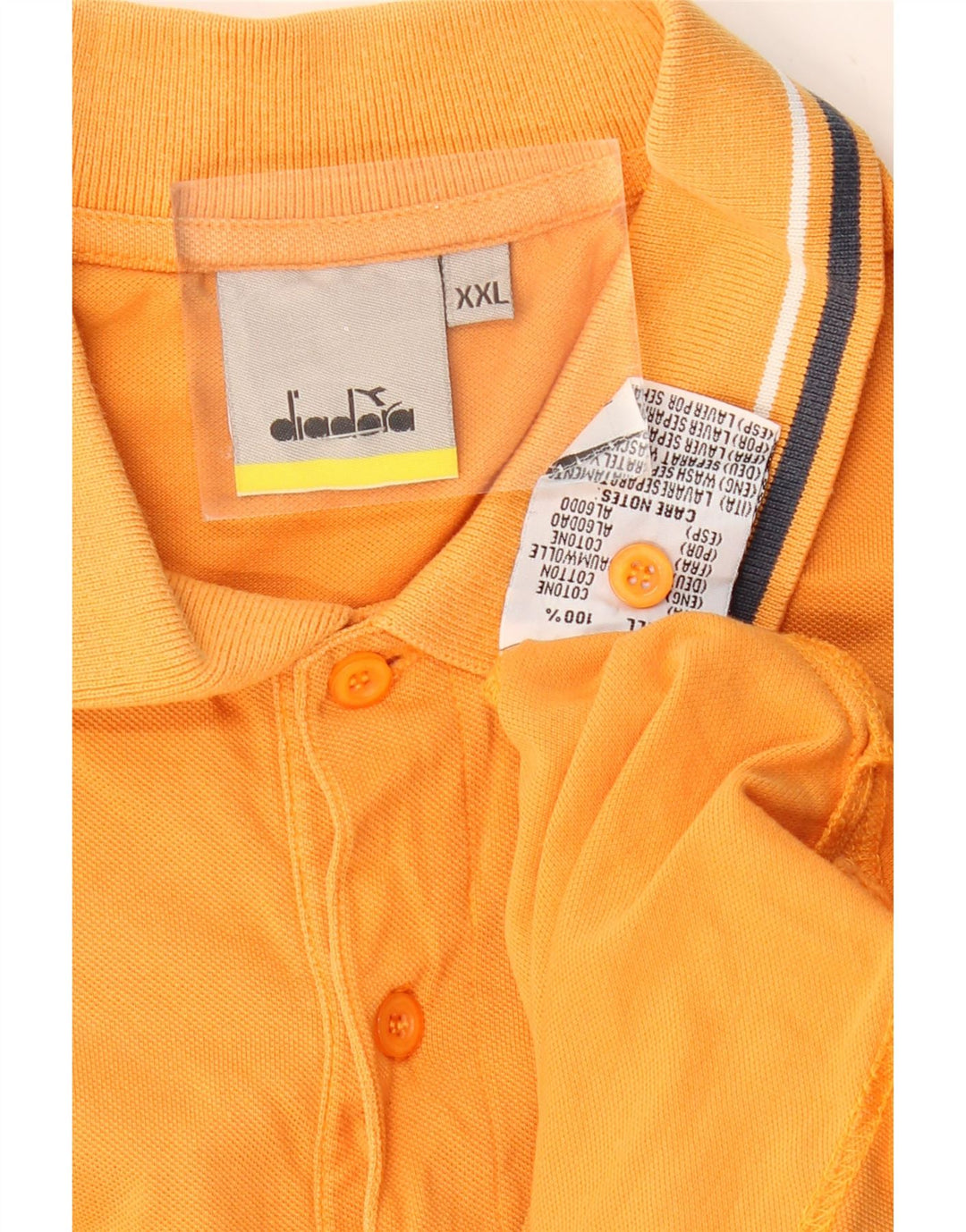 Męska koszulka polo DIADORA 2XL Pomarańczowa, bawełniana