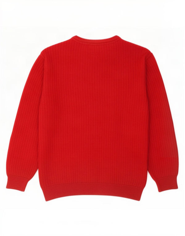 Il Granchio Męski sweter z okrągłym dekoltem XL, bordowy