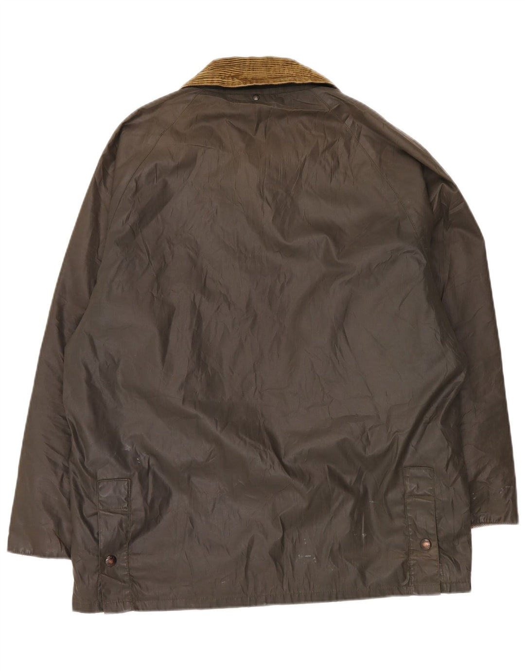 Vintage męska kurtka z woskowanej bawełny UK 40, duża, zielona