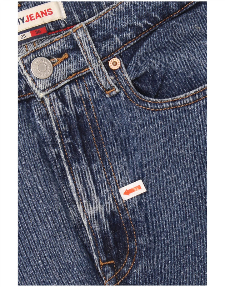 TOMMY HILFIGER Womens Straight Jeans W25 L30 Blue Cotton