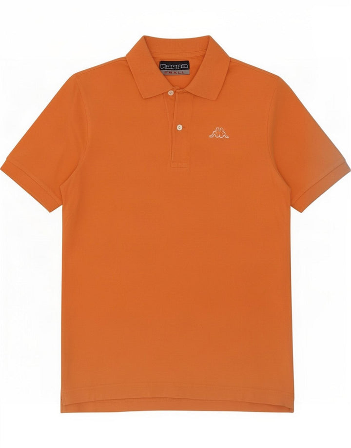 Męska koszulka polo Kappa, mała, pomarańczowa, bawełniana
