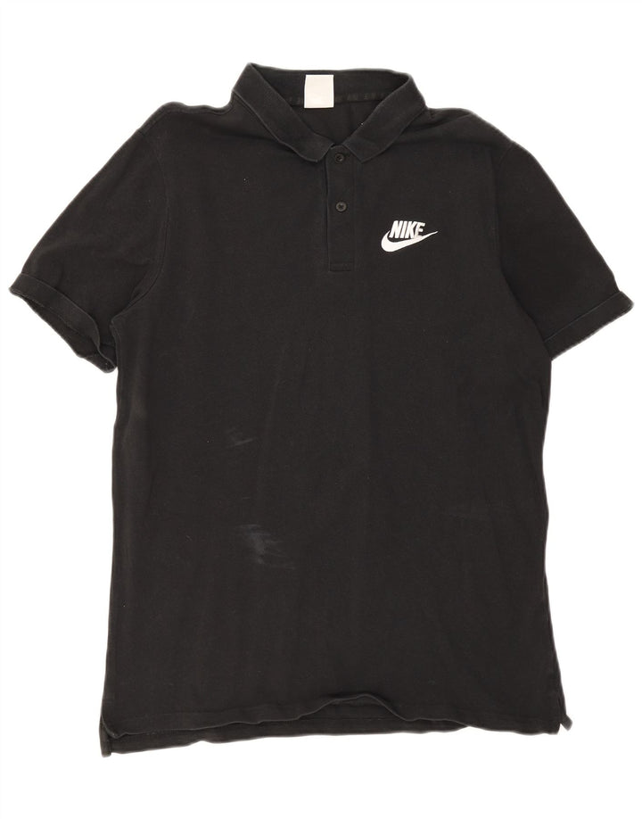 Męska koszulka polo Nike, duża, czarna, bawełniana