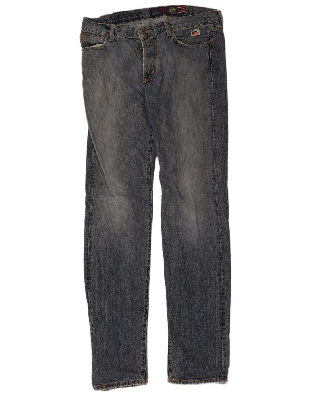 Damskie jeansy slim Roy Rogers W32 L35 Niebieskie bawełniane