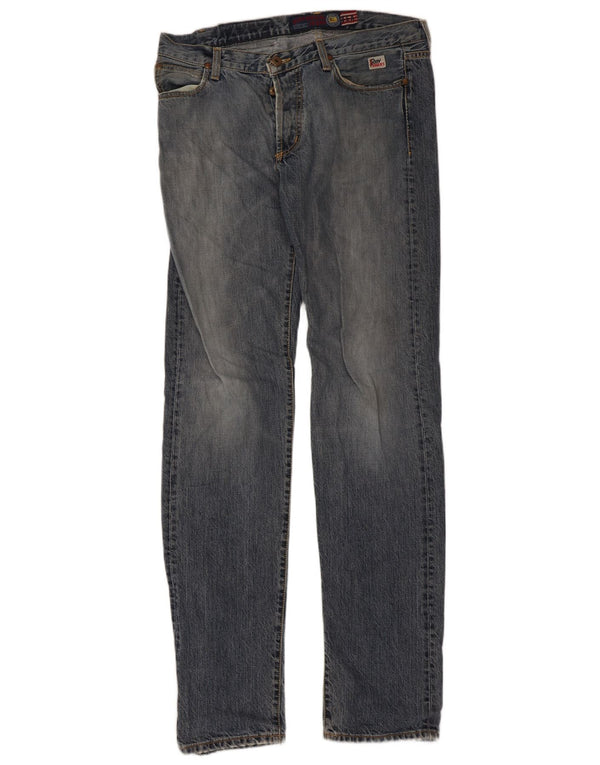 Damskie jeansy slim Roy Rogers W32 L35 Niebieskie bawełniane