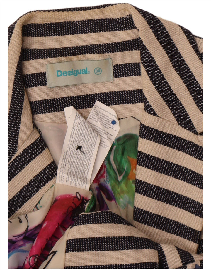 Damska marynarka Desigual Graphic EU 38 w średnie granatowe paski