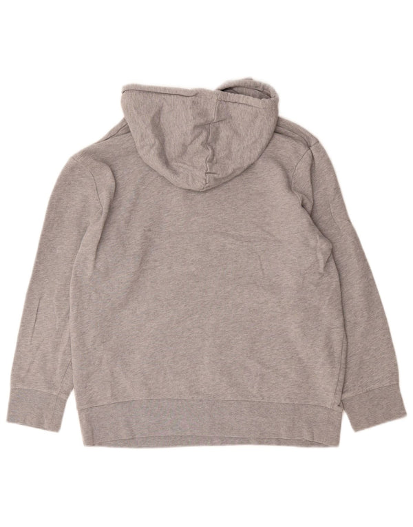 Damska bluza z kapturem Levi's UK 16, duża, szara, nakrapiana bawełna