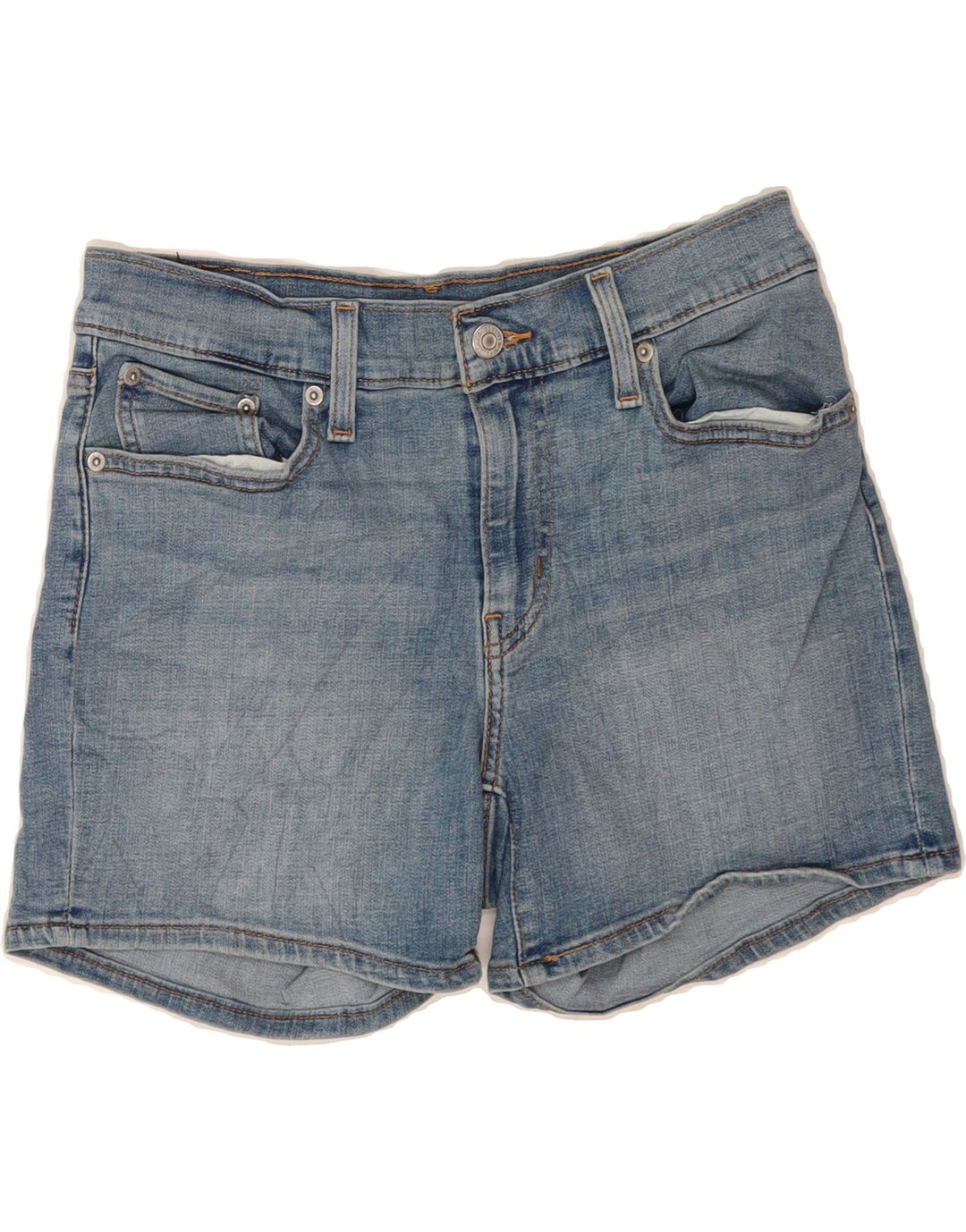 LEVI'S Womens Denim Shorts W28 Medium Blue Cotton Vintage Levi's and Second-Hand Levi's from Messina Hembry 
