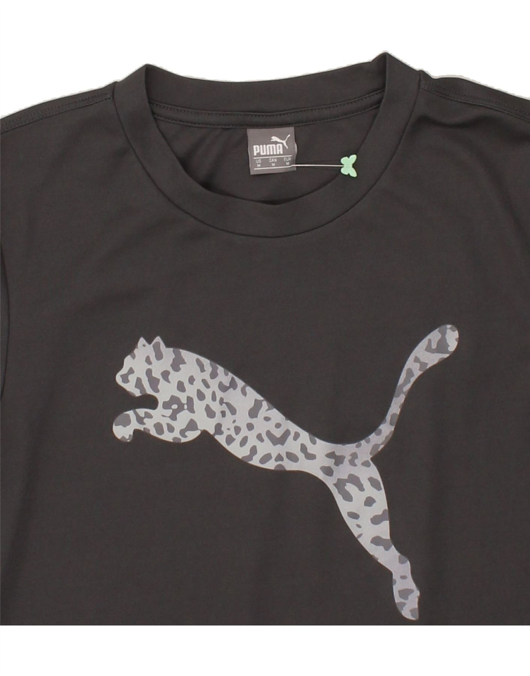 PUMA Womens Graphic T-Shirt Top UK 14 Medium Grey Vintage Puma and Second-Hand Puma from Messina Hembry 