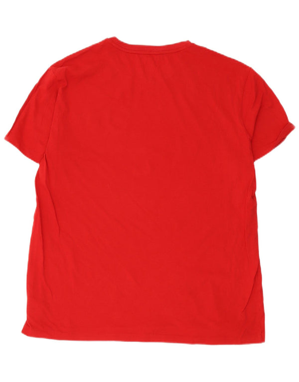 Koszulka męska Polo Ralph Lauren, duża, czerwona, bawełniana