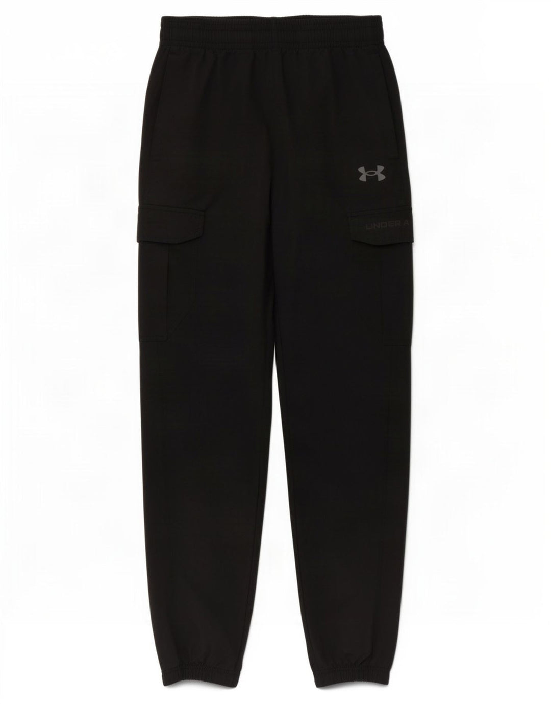 Męskie spodnie dresowe Under Armour Cargo Joggery Średni czarny poliester