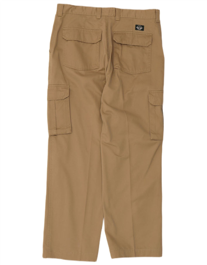 Męskie spodnie cargo Dockers khaki proste W36 L29 beżowa bawełna