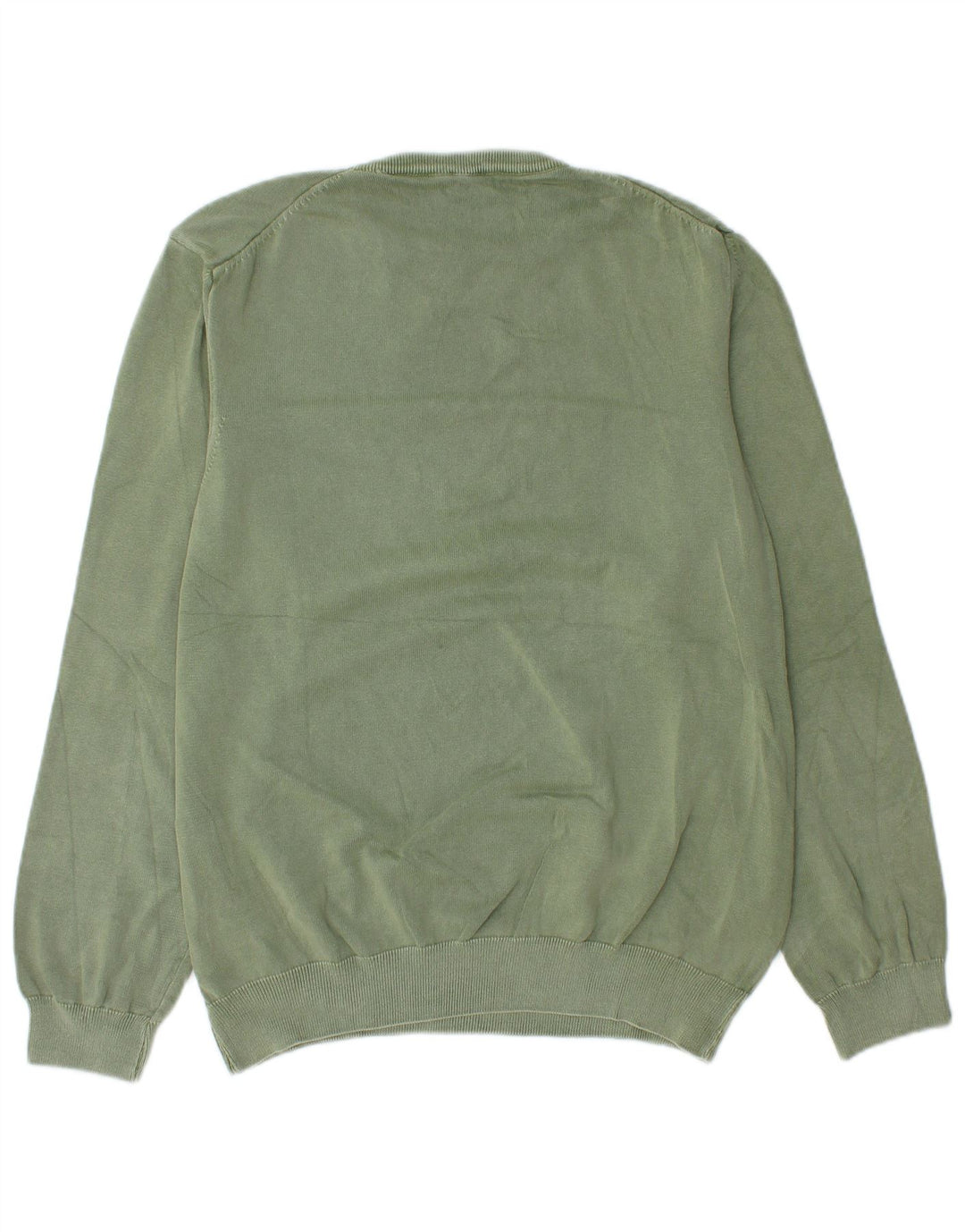 Męski sweter z okrągłym dekoltem Blauer XL, zielona bawełna