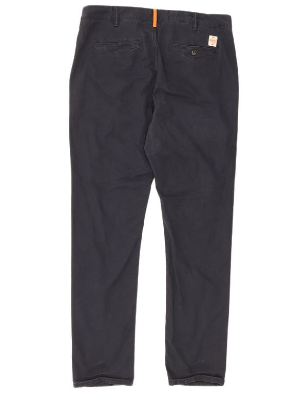 Męskie spodnie chino Superdry XL W36 L31 Granatowe, bawełniane