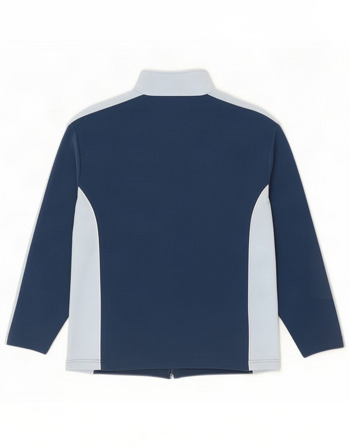 Kappa Męska bluza dresowa Top 2XL Granatowy Kolor blokowy Poliester