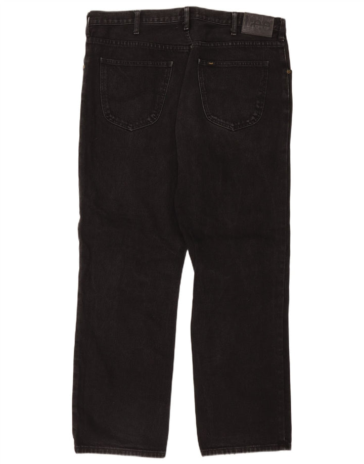 Męskie jeansy Lee Brooklyn Straight W40 L32, czarne, bawełniane