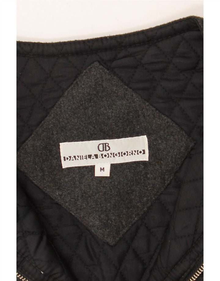 VINTAGE Womens Gilet UK 12 Medium Grey Polyester Vintage Vintage and Second-Hand Vintage from Messina Hembry 