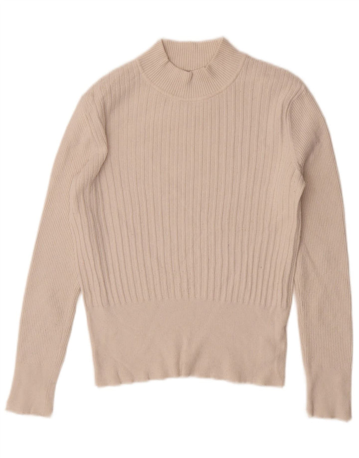Marks & Spencer Damski sweter z golfem, UK 12, średni biały