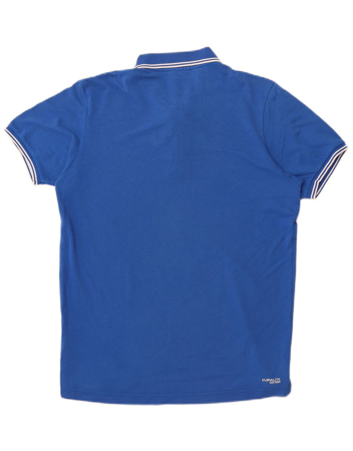 Męska koszulka polo ADIDAS Clima 365, średnia niebieska, bawełniana