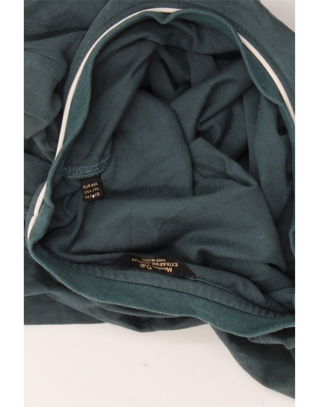 MASSIMO DUTTI Mens T-Shirt Top 2XL Blue Cotton Vintage Massimo Dutti and Second-Hand Massimo Dutti from Messina Hembry 