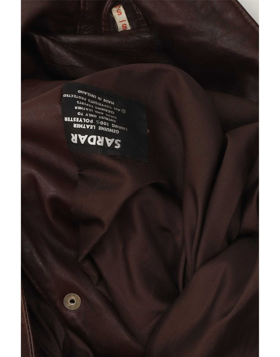 Sardar Damski płaszcz skórzany oversize UK 10 Small Brown