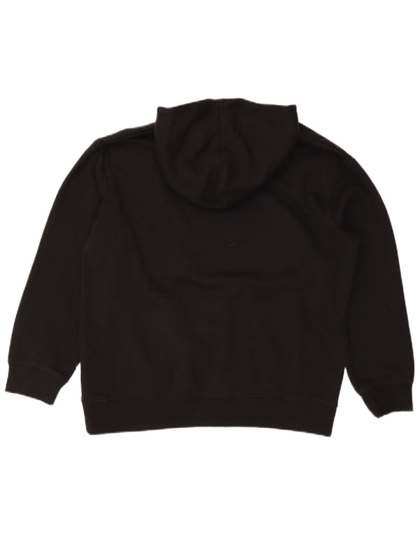 Męski sweter z kapturem UMBRO z grafiką, duży, czarny, bawełniany